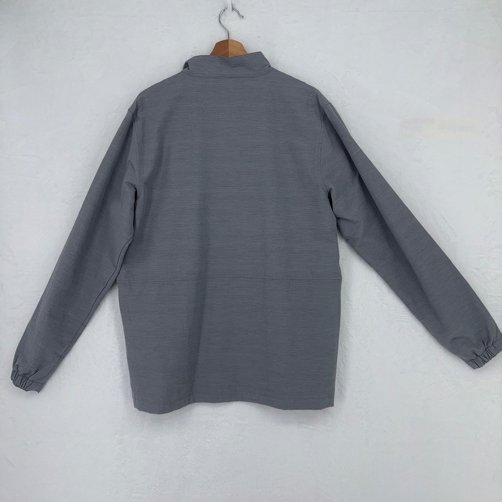 Travis Mathew Above Board Full Zip Jacket L Gray Mesh Lined Golf Active Athletic - Picture 2 of 10
